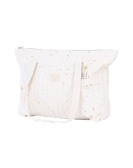 PARIS MATERNITY BAG 34X50X12 gold stella natural
