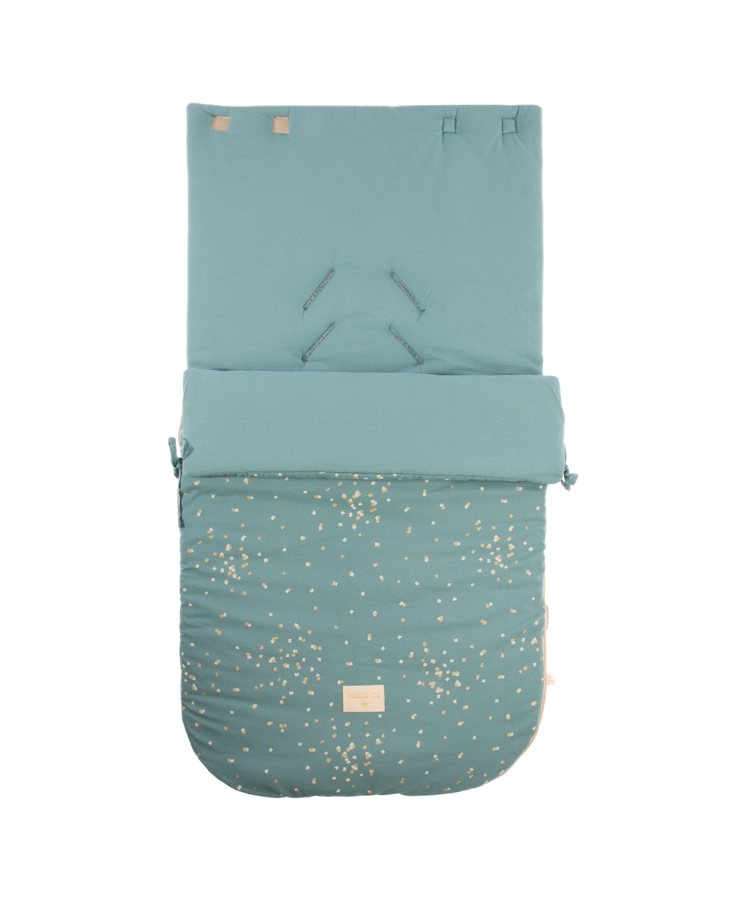 Saco de paseo de invierno Passegiata 0-6 meses-GOLD CONFETTI/ MAGIC GREEN