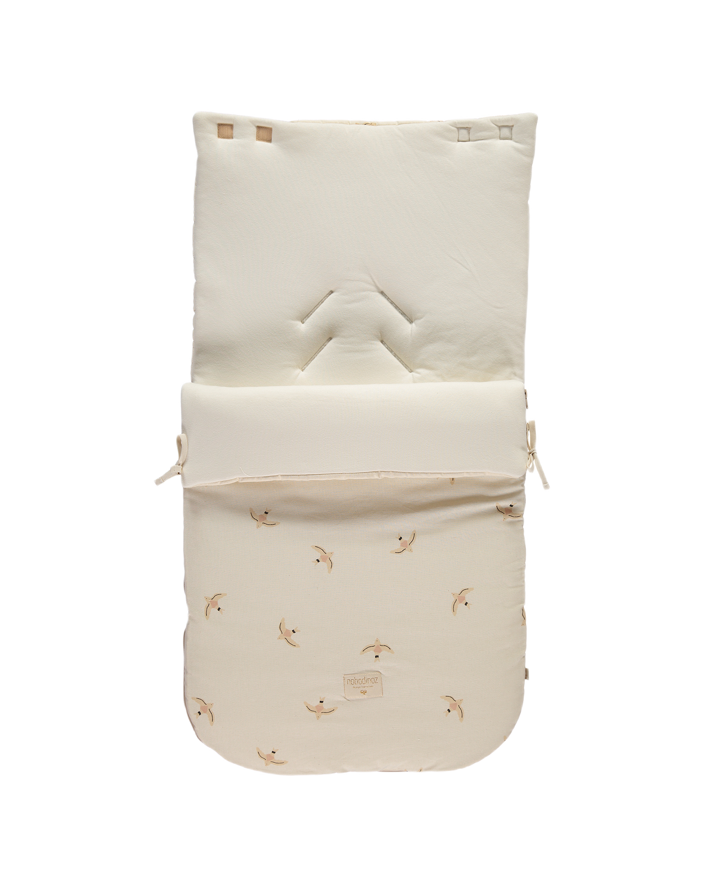 Passegiata foot muff 90x46x6-NUDE HAIKU BIRD
