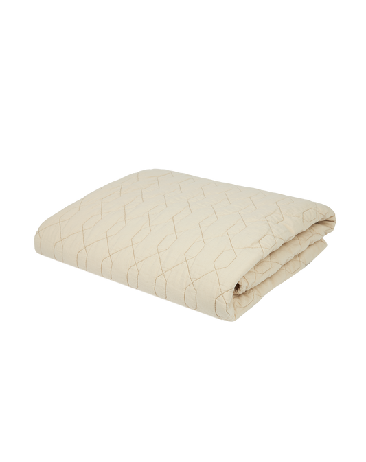 Couverture Wabi-Sabi matelassée en coton lavé