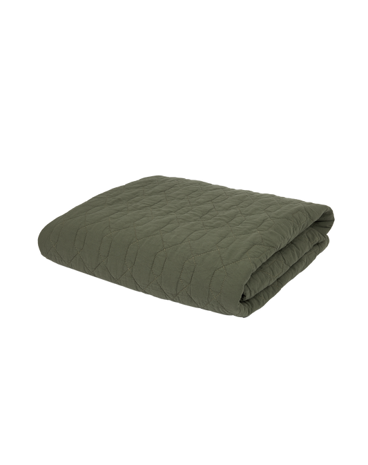 Couverture Wabi-Sabi matelassée en coton lavé
