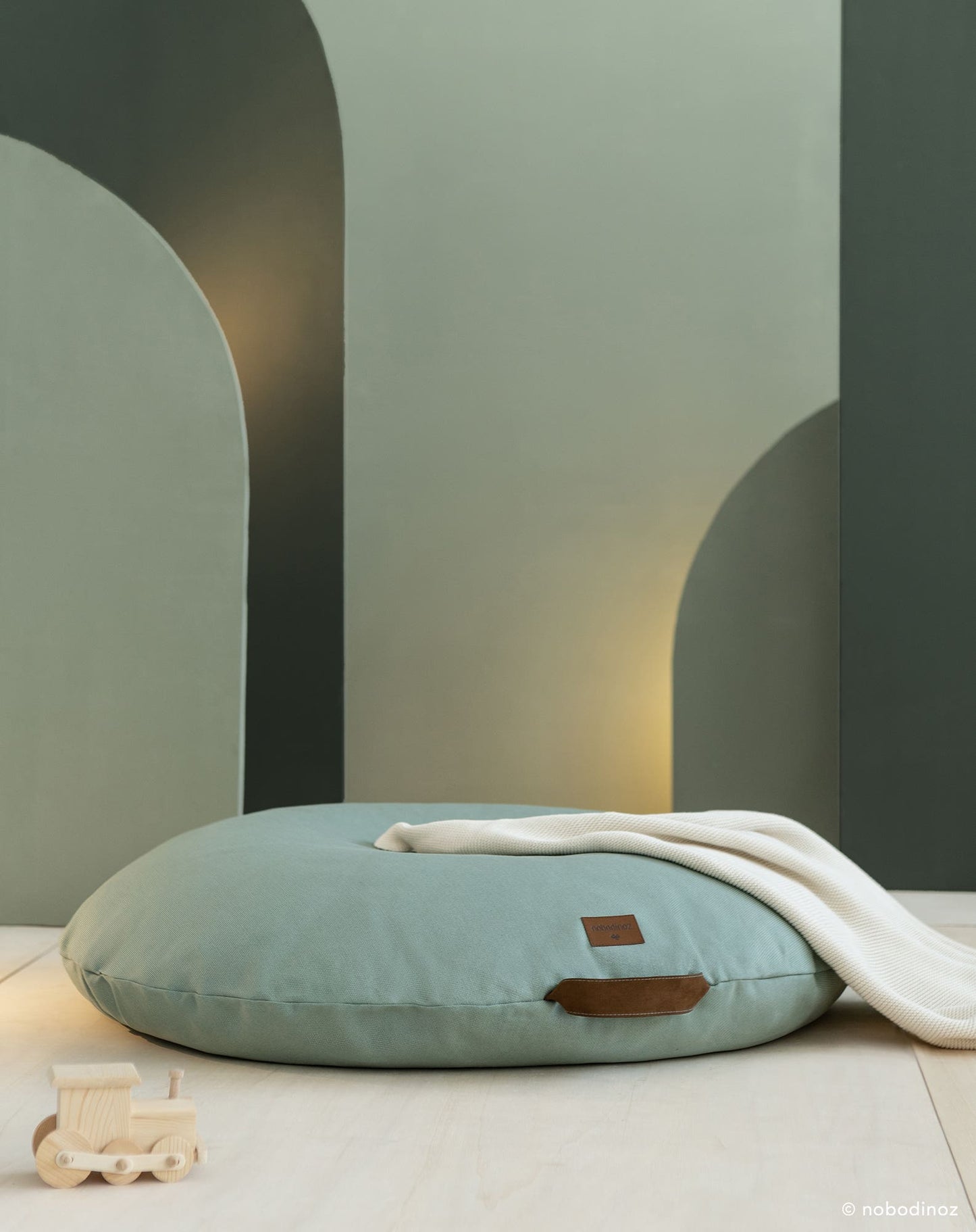 Sahara floor cushion eden green