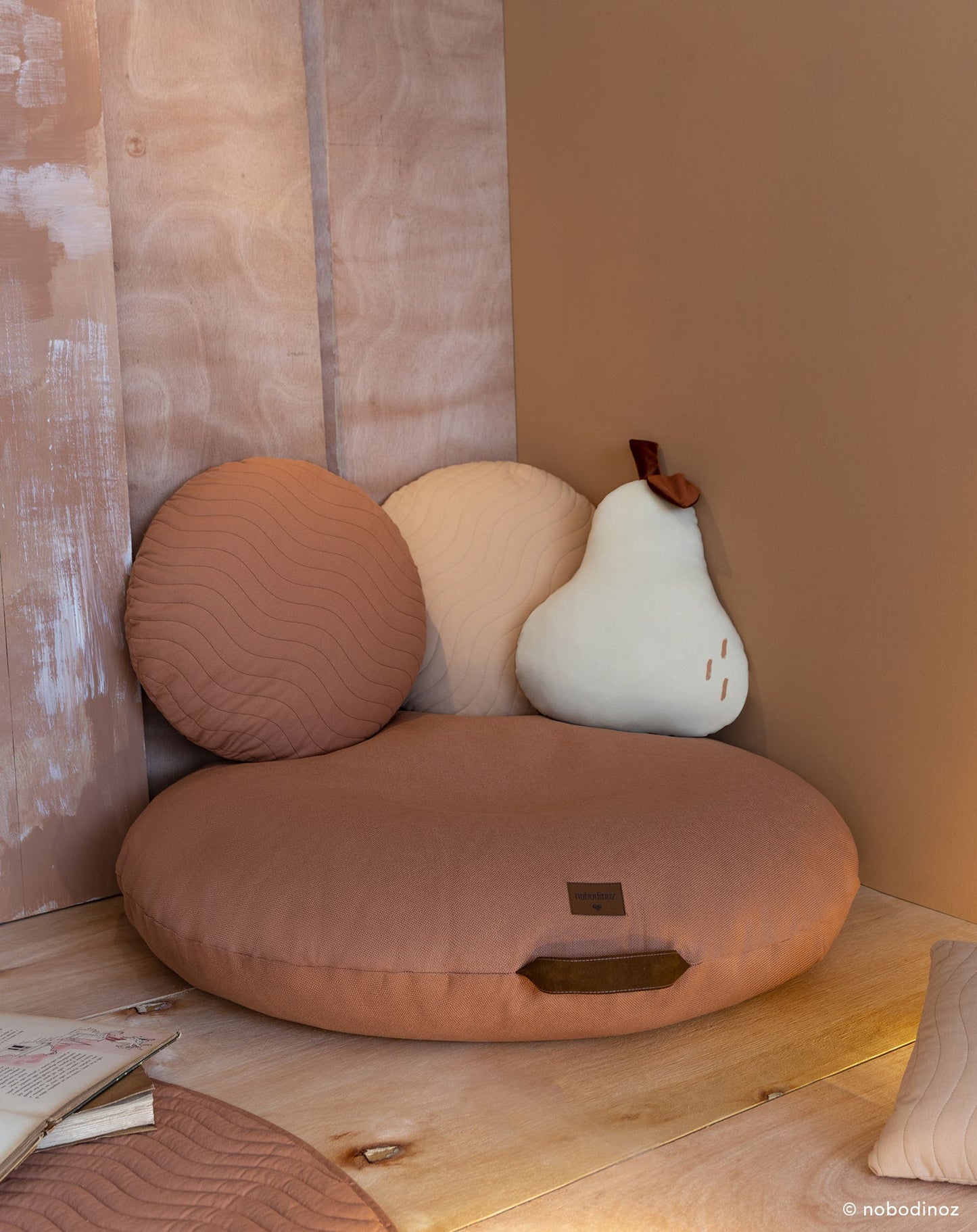 Sahara floor cushion sienna brown