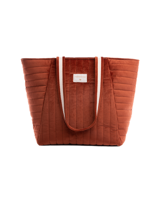 SAVANNèVELVET MATERNITY BAG 50X34X18 WILD BROWN