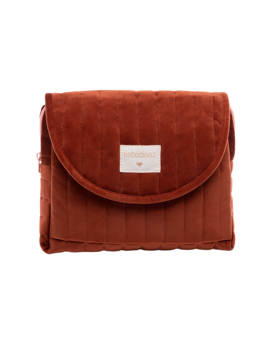 SAVANNèVELVET MATERNITY CASE 26X22X6 WILD BROWN