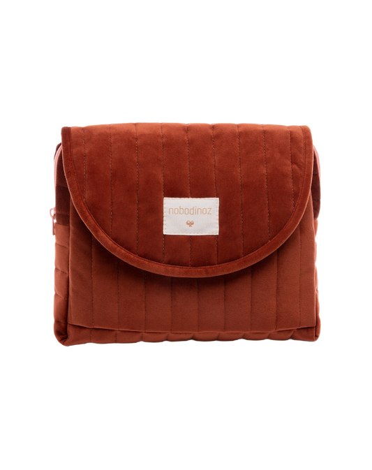 SAVANNèVELVET MATERNITY CASE 26X22X6 WILD BROWN