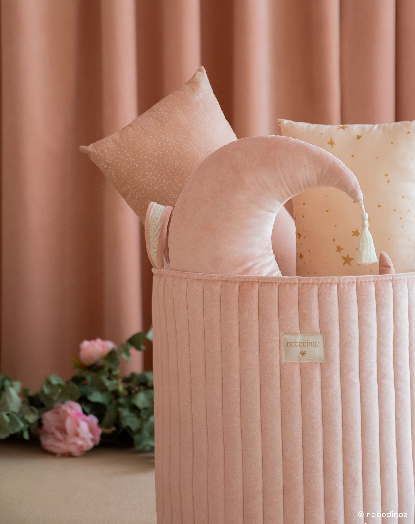 Grand panier de rangement Eco-velvet
