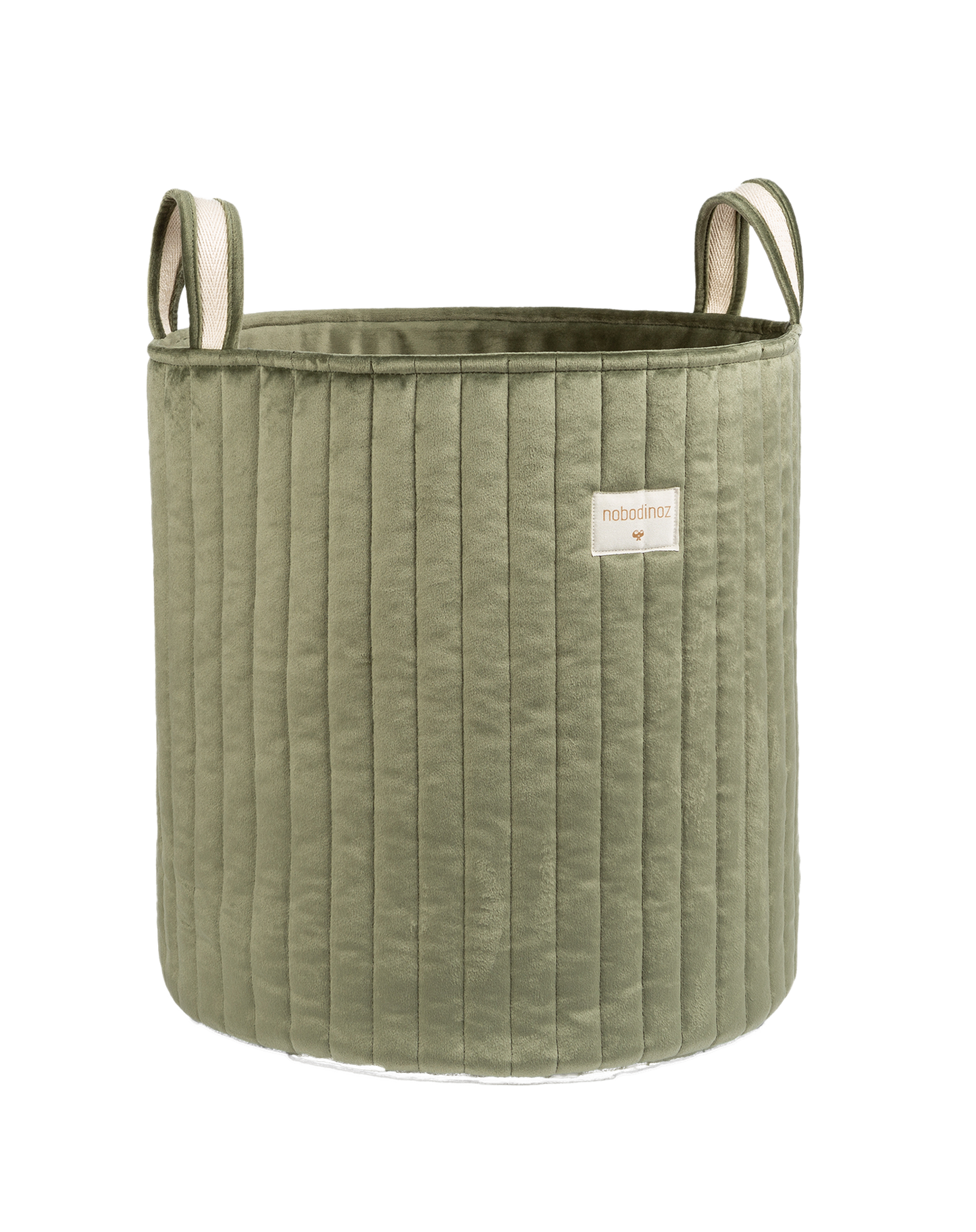 Grand panier de rangement en éco-velours