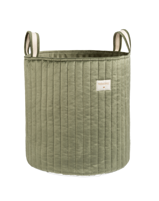 Grand panier de rangement en éco-velours