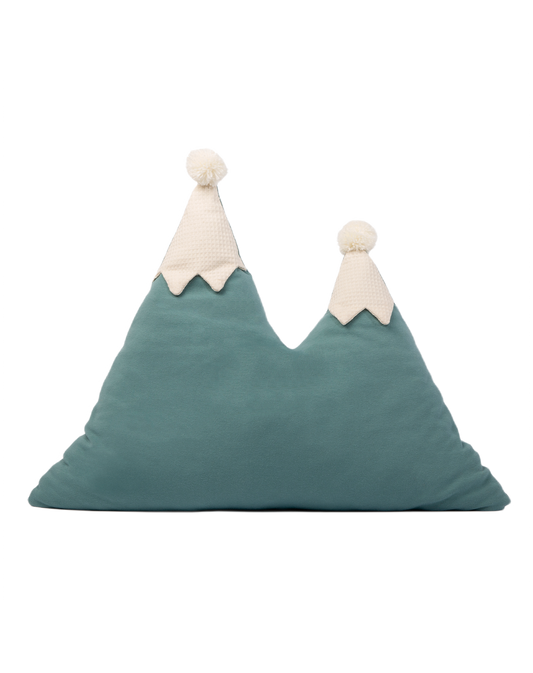 Snowy mountain cushion 42x50 magic green