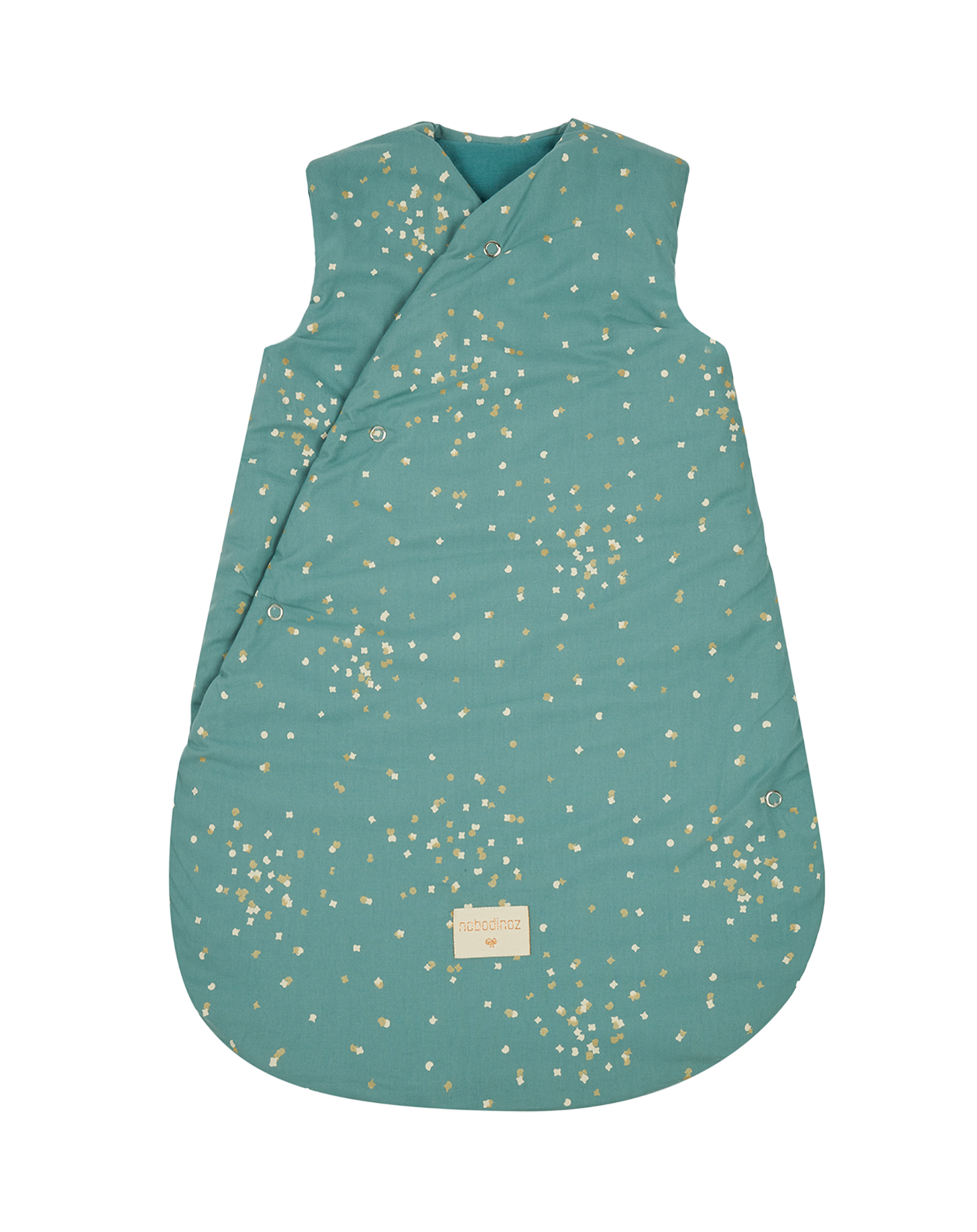 Snowy winter sleeping bag Gold Confetti Magic Green 
