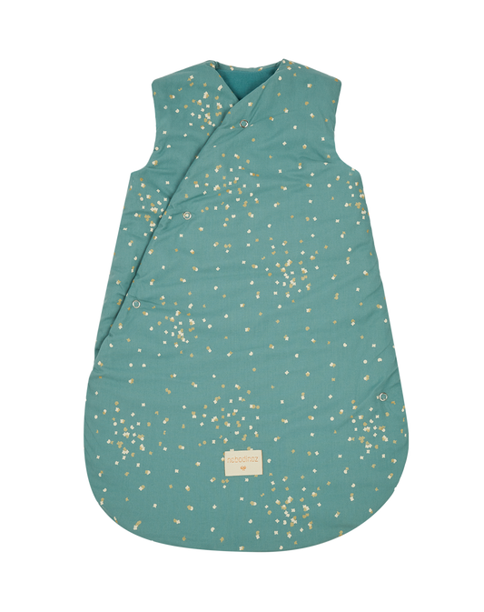 Snowy winter sleeping bag Gold Confetti Magic Green 