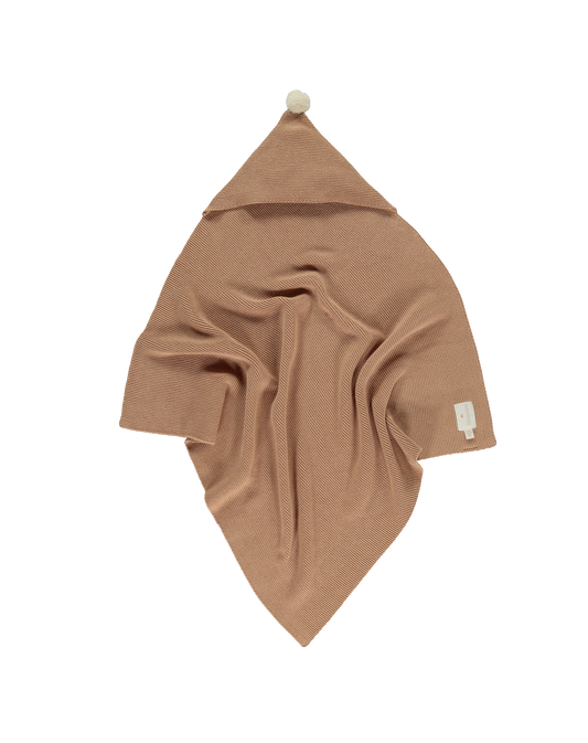 So natural knitted baby cape