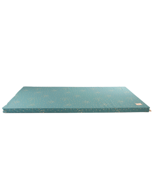 St Barth mattress 60X120X4-GOLD CONFETTI/ MAGIC GREEN