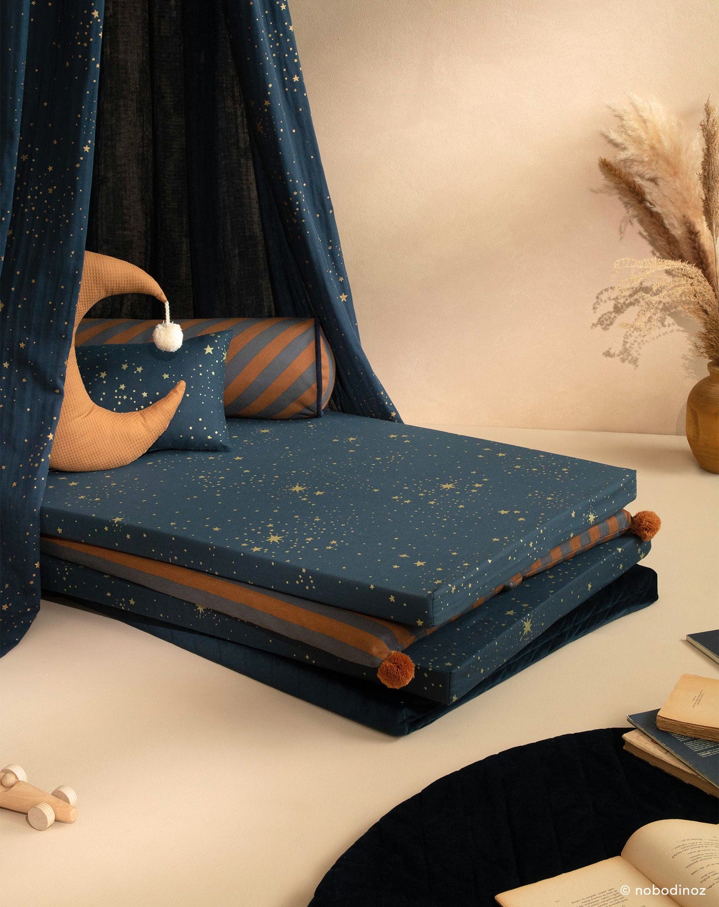 ST BARTH MATTRESS 60X120X4 gold stella night blue