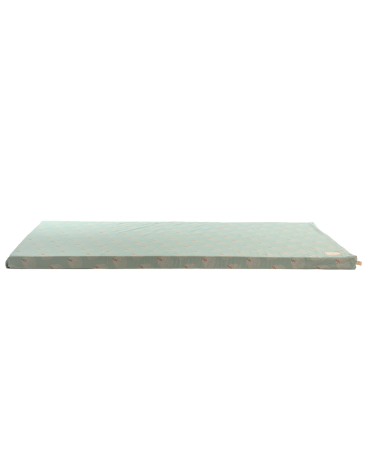 St Barth mattress 60X120X4-WHITE GATSBY/ ANTIQUE GREEN