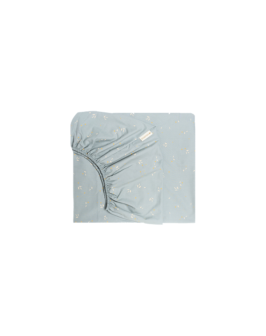 Tibet fitted sheet • single bed WILLOW SOFT BLUE