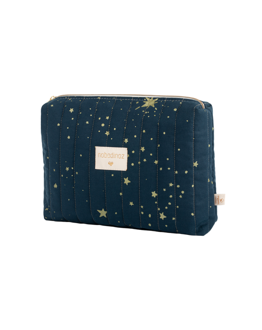 TRAVEL VANITY CASE gold stella night blue