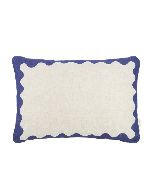 Coussin rectangulaire en lin français Vibes L