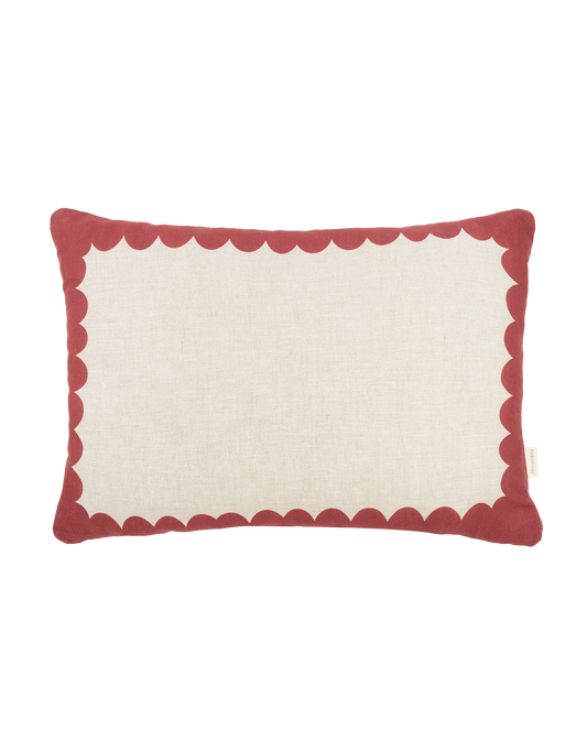 Coussin rectangulaire en lin français Vibes L