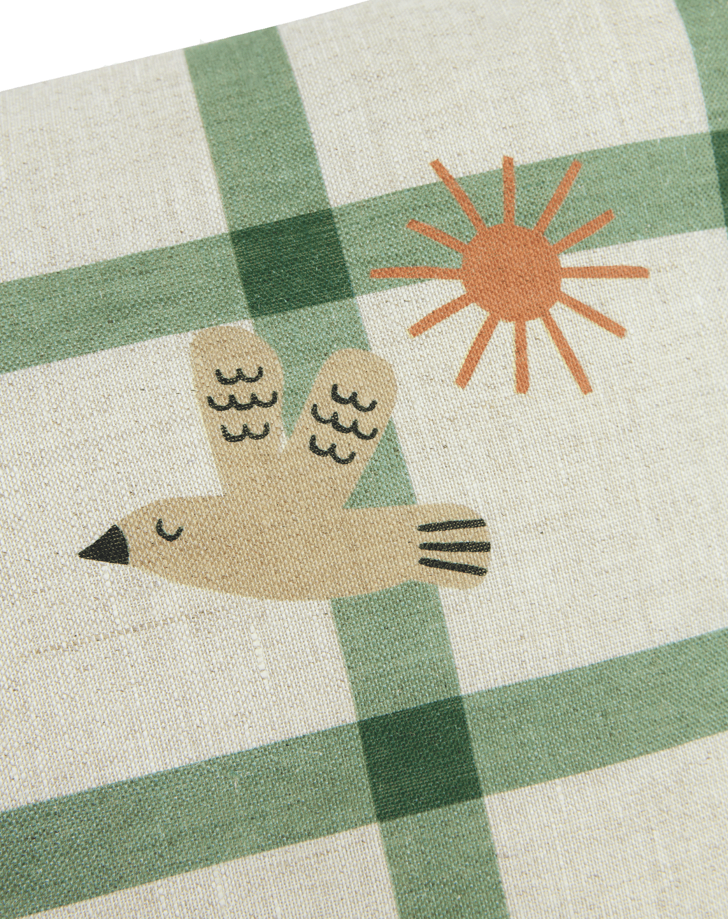 Coussin rectangulaire en lin français Vibes M