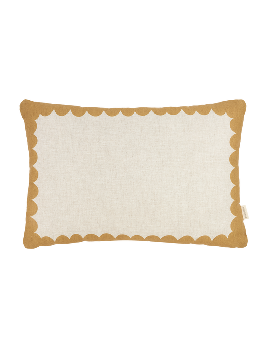 Coussin rectangulaire en lin français Vibes L
