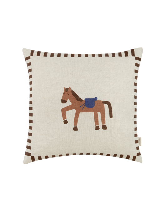 Coussin carré en lin français Vibes