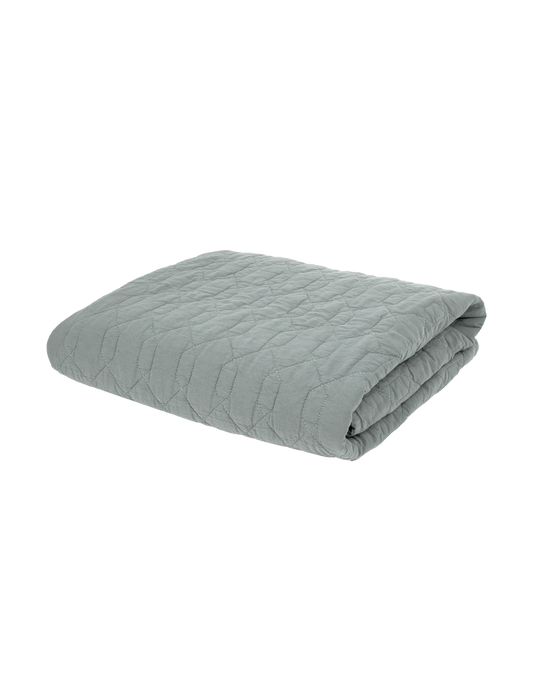 Couverture Wabi-Sabi matelassée en coton lavé
