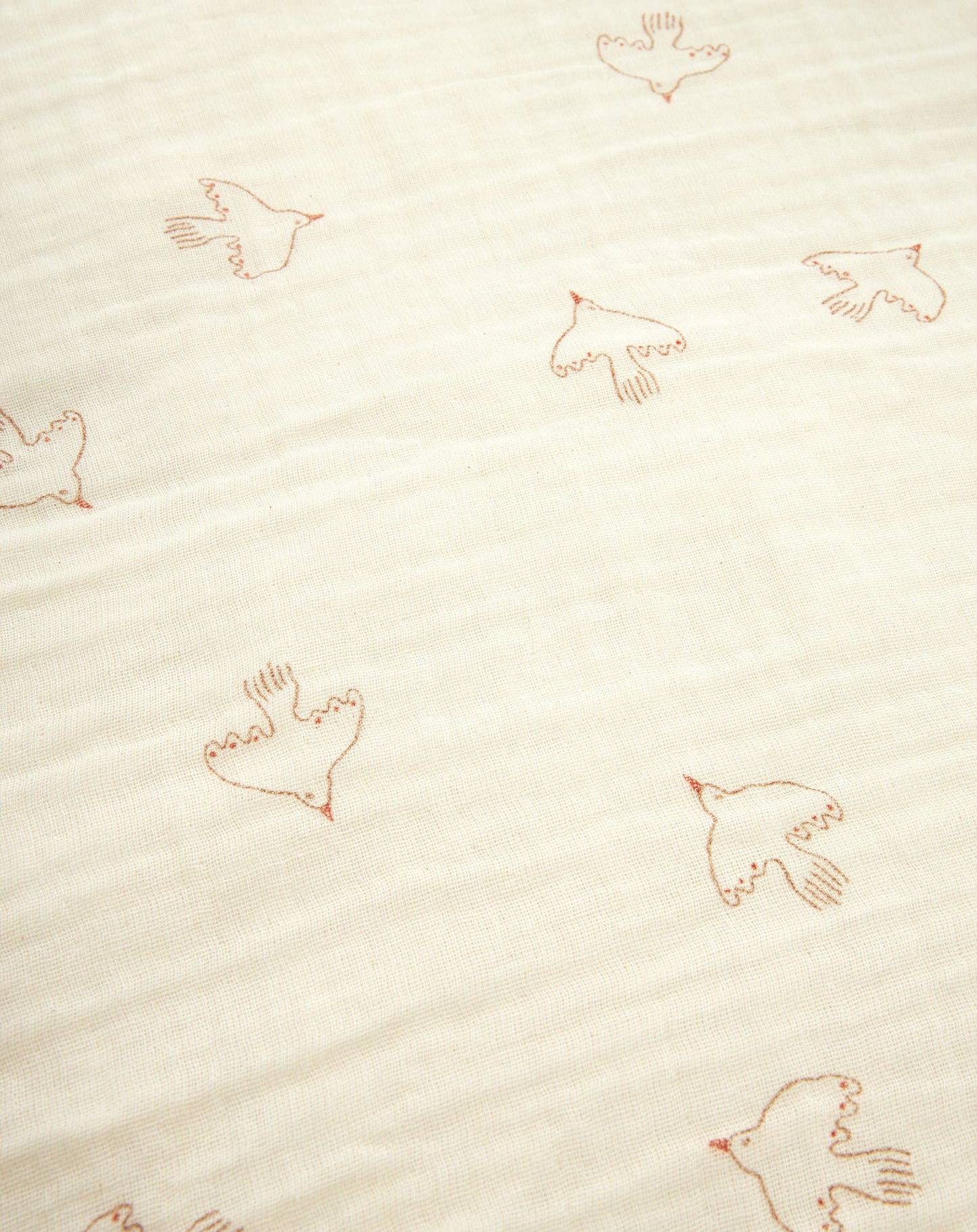 Wabi-Sabi baby fitted sheet in washed cotton double gauze