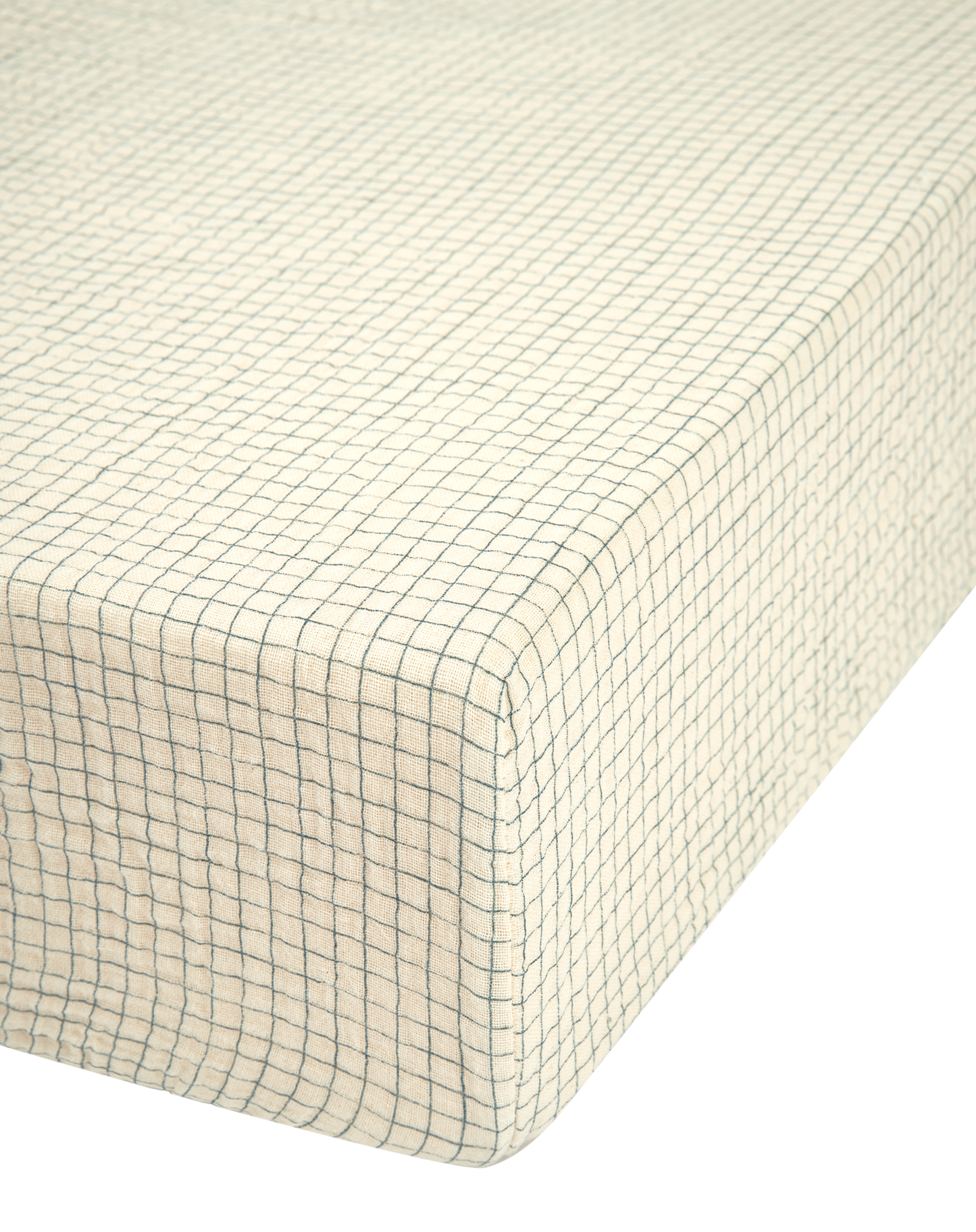 Wabi-Sabi baby fitted sheet in washed cotton double gauze