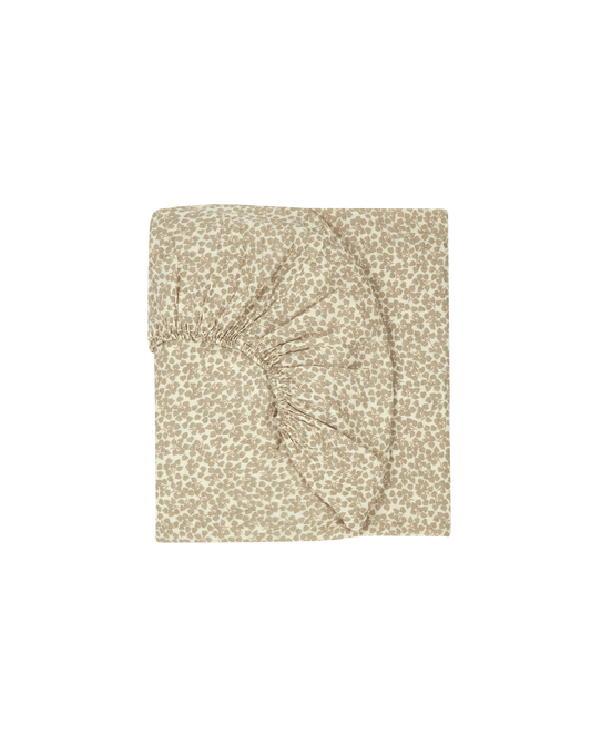Drap housse bebé Wabi-Sabi en double gaze de coton lavé