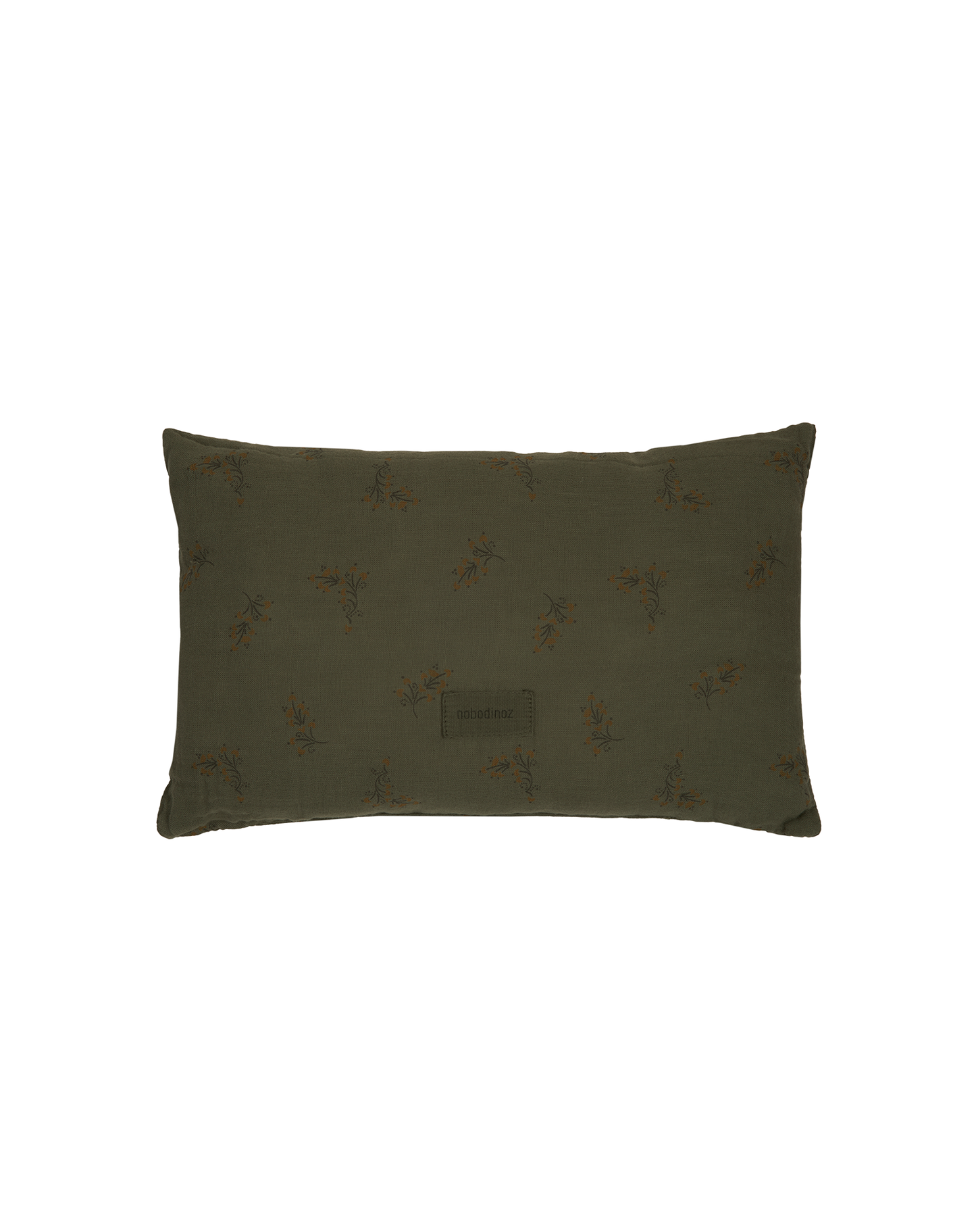 Coussin Wabi-Sabi rectangulaire en double gaze de coton lavé