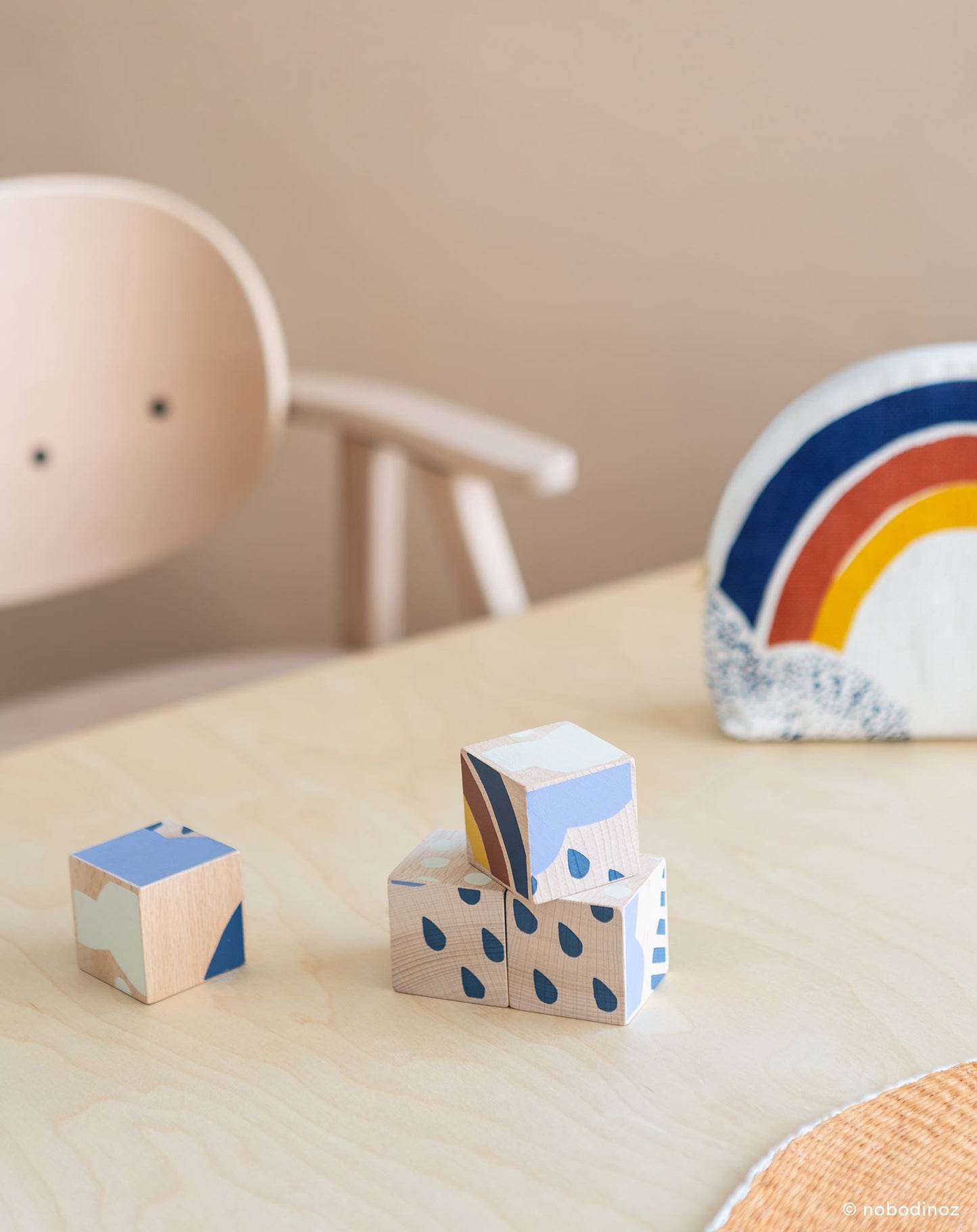 Cubes en bois Weather